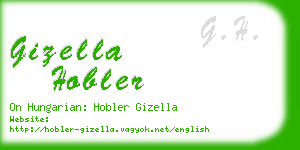 gizella hobler business card